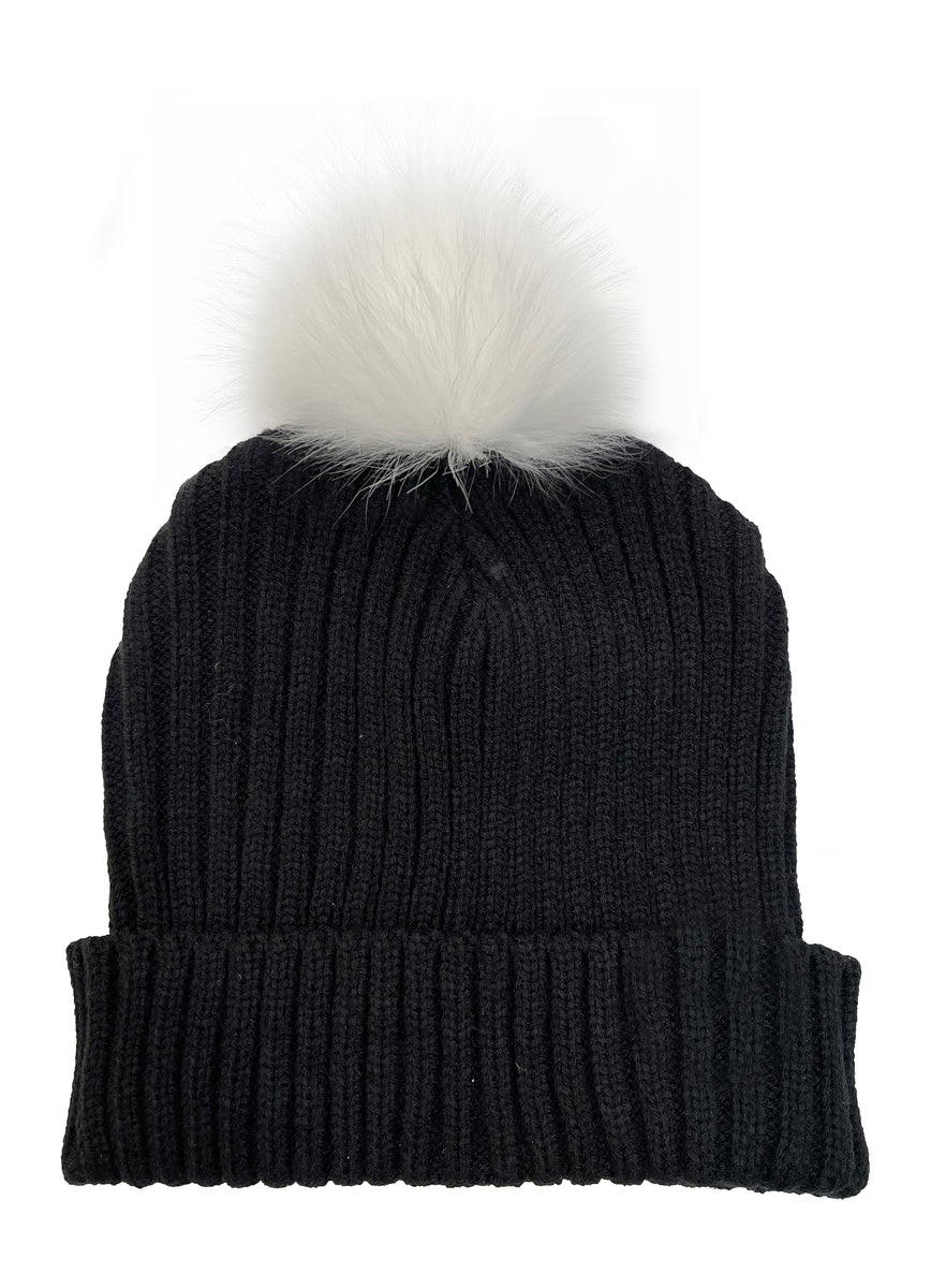 The Pom Hat - Black/White