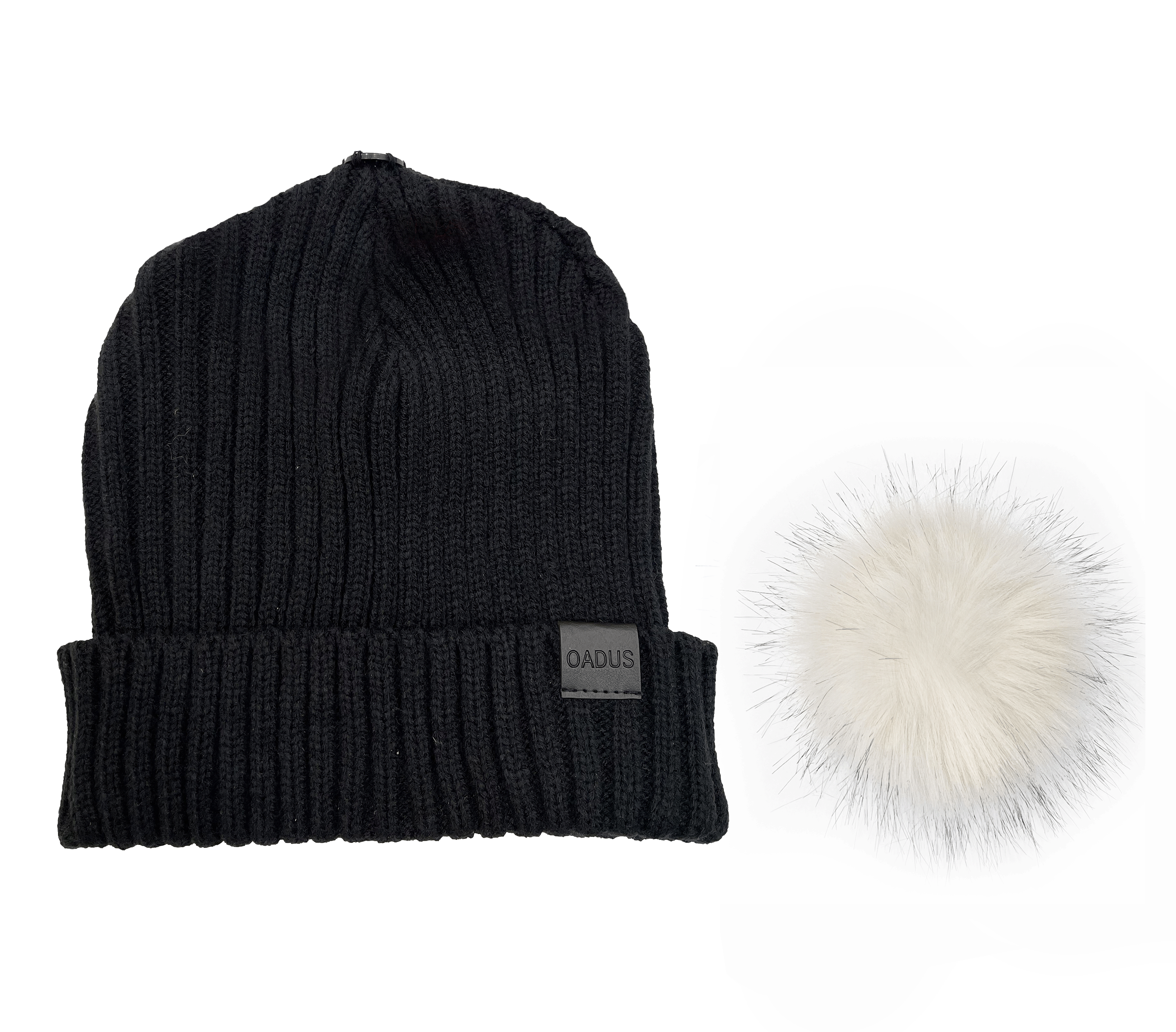 Pudus Lifestyle Co. Geometric Black Beanie Winter Hat