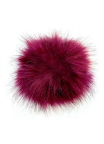 Load image into Gallery viewer, The Pom Hat - Black/Berry
