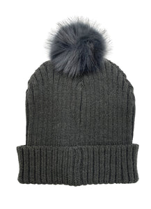 The Pom Hat - Charcoal/Charcoal