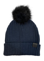 Load image into Gallery viewer, The Pom Hat - Navy/Black
