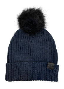 The Pom Hat - Navy/Black