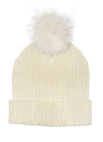 Load image into Gallery viewer, The Pom Hat - Ivory/Ivory
