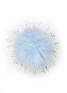 The Pom Hat - Ivory/Periwinkle