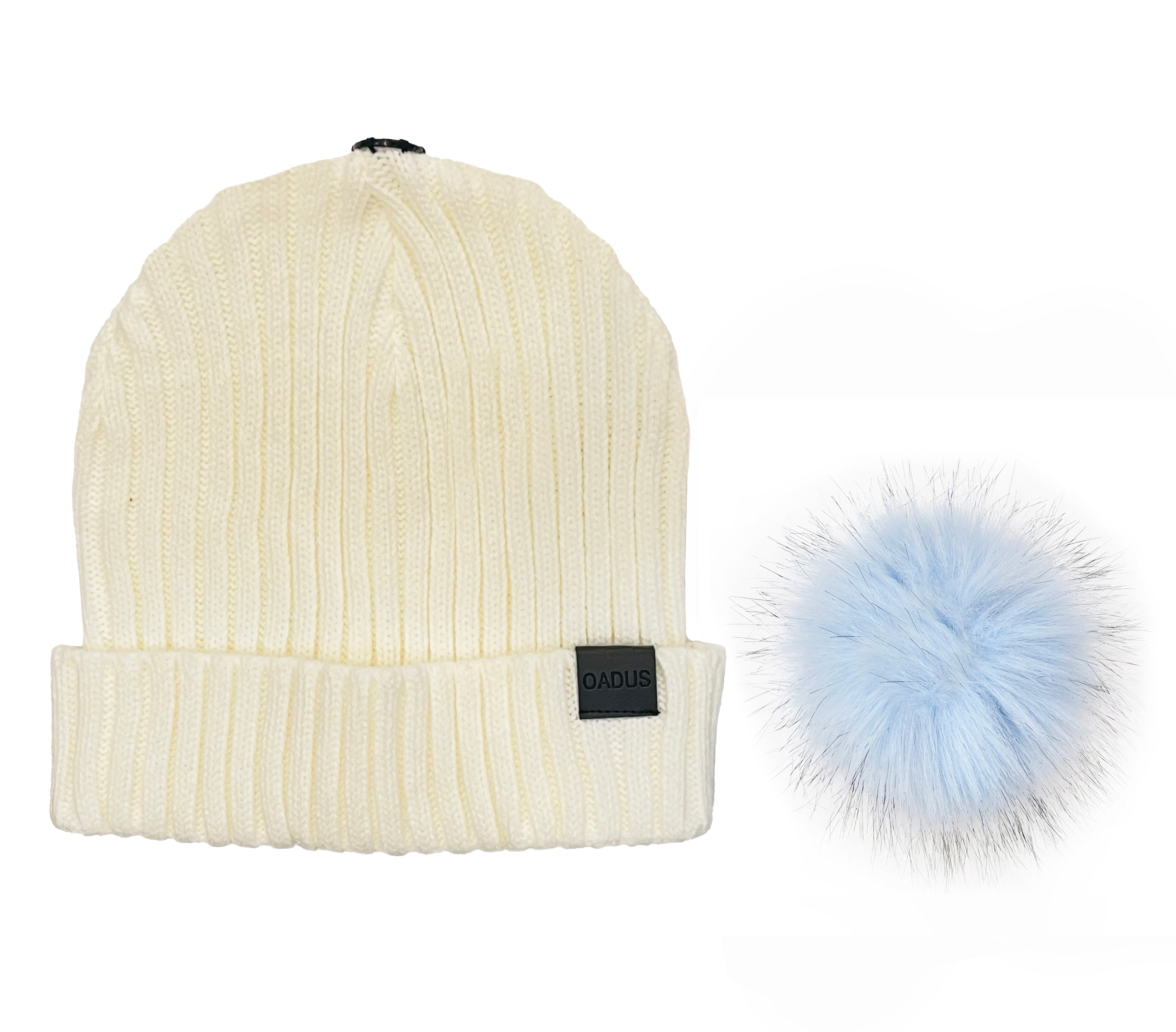 The Pom Hat Ivory Periwinkle OADUS