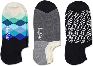 Happy Socks 3-Pack Variegated Liner Socks