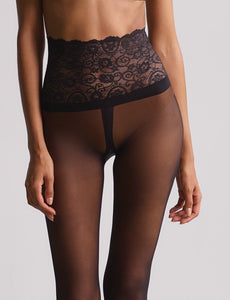 Sexy Sheer Lace Top Tights