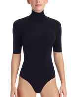 Load image into Gallery viewer, Commando Ballet Short Sleeve Turtleneck Bodysuit
