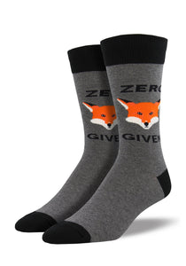 Socksmith Men's "Zero Fox Given" Crew Socks