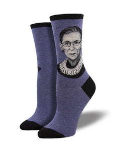 Socksmith Women's " Ruth Bader Ginsburg Portrait" Crew Socks