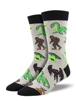 Load image into Gallery viewer, Socksmith Men&#39;s &quot;Cryptids&quot; Crew Socks
