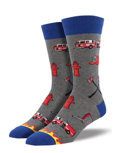 Socksmith Men's "Firefighter" Crew Socks