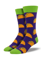 Load image into Gallery viewer, Socksmith Men&#39;s &quot;Tacos&quot; Crew Socks
