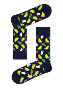 Happy Socks 2-Pack Taco Gift Box Crew Socks