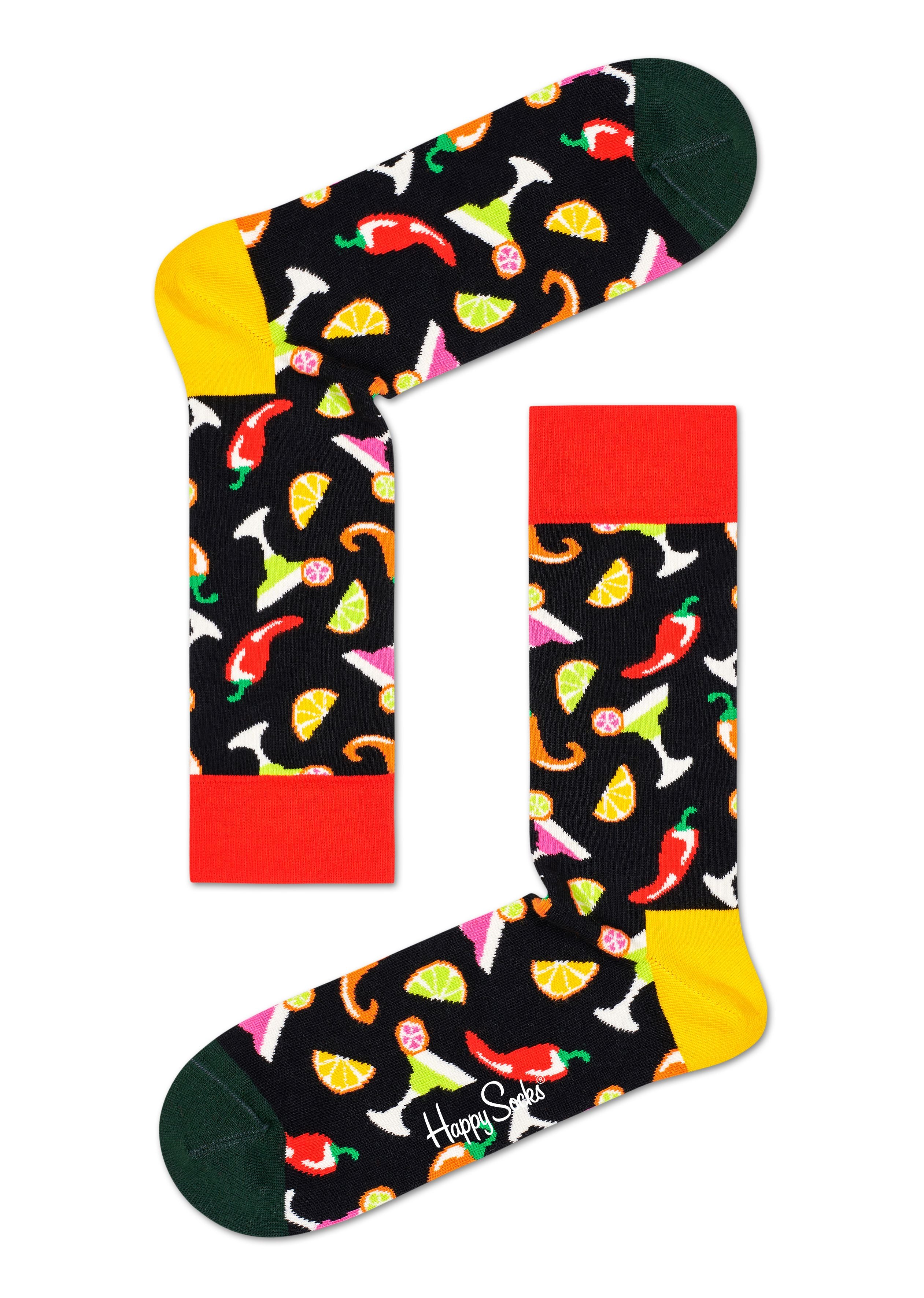 Happy Socks 2-Pack Taco Gift Box Crew Socks