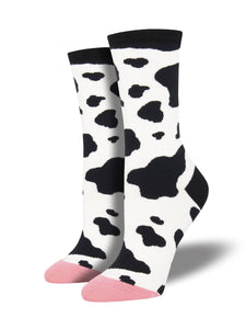 Socksmith Women's "Moooo" Crew Socks