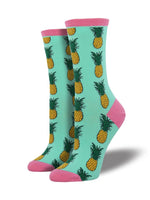 Load image into Gallery viewer, Socksmith Women&#39;s &quot;Pineapple&quot; Crew Socks
