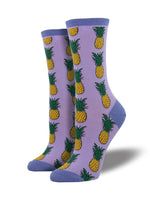 Load image into Gallery viewer, Socksmith Women&#39;s &quot;Pineapple&quot; Crew Socks
