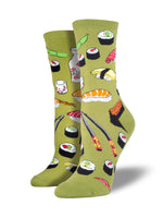 Load image into Gallery viewer, Socksmith Women&#39;s &quot;Sushi&quot; Crew Socks
