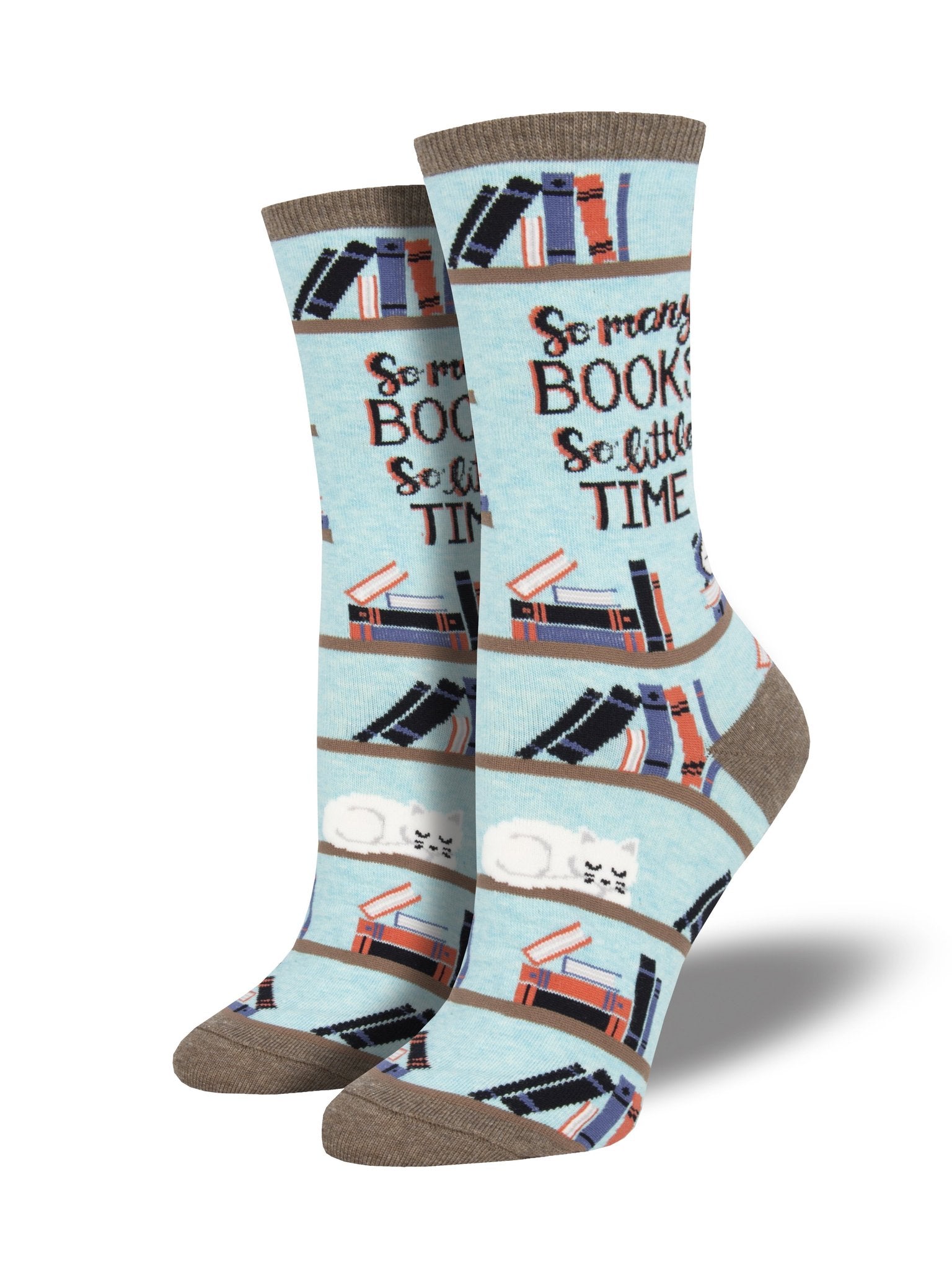 Socksmith Women's "Time For A Good Book" Crew Socks